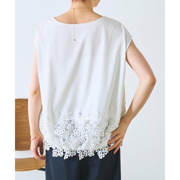 BEARDSLEY（ビアズリー） 裾レースフレンチTシャツ : タカシマヤ