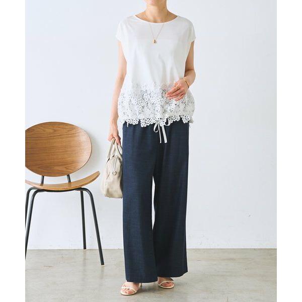 BEARDSLEY（ビアズリー） 裾レースフレンチTシャツ : タカシマヤ