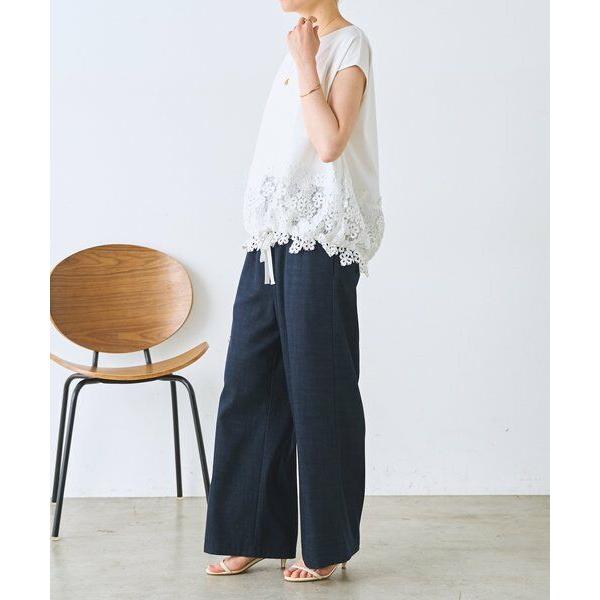 BEARDSLEY（ビアズリー） 裾レースフレンチTシャツ : タカシマヤ