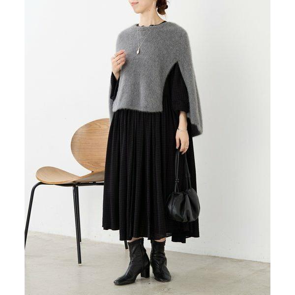 美品 BEARDSLEY ビアズリー ペプラム ギャザージレ 黒 リネン混 麻 BEARDSLEY（ビアズリー） ギャザーワンピ : タカシマヤファッション