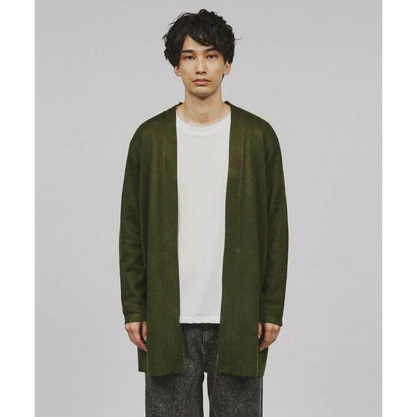 tk. TAKEO KIKUCHI グレー ロングカーディガン ファー