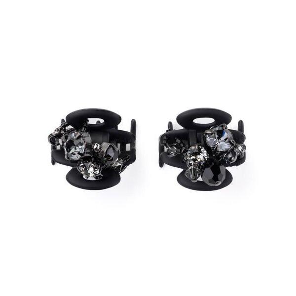 Complex Biz シャイニーストーン　ホイップクリップ2個セット　ブラック Complex Biz（コンプレックスビズ） シャイニーストーン ホイップ