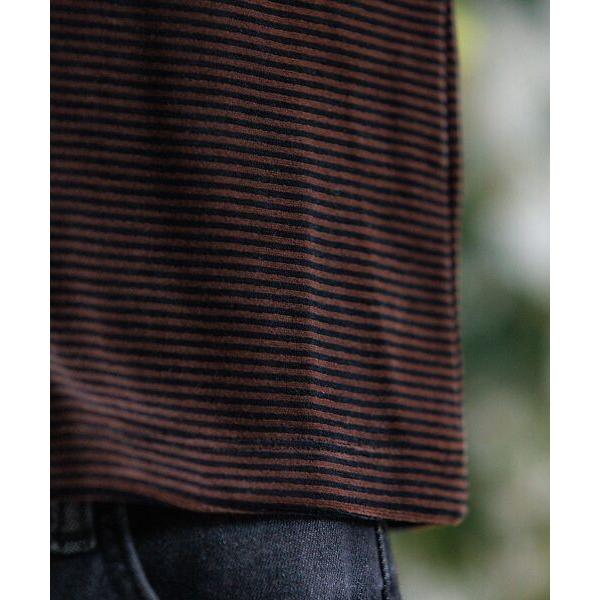 Rouge vif la cle / ルージュ・ヴィフ ラクレ 【Le Melange/ル・メランジュ】ベロアボーダーカーディガン/ベロア/カー | Rouge vif la cle | 20