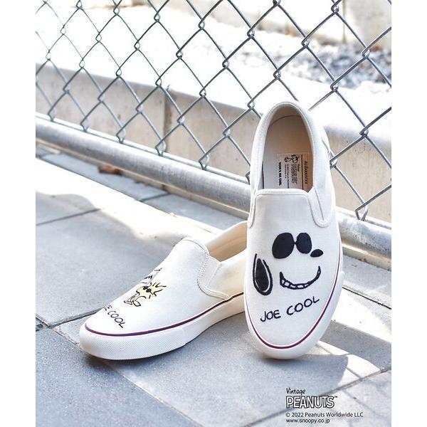 Au BANNISTER / オゥ バニスター スヌーピーコラボ スリッポンスニーカ