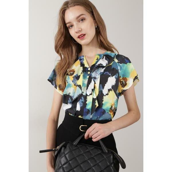 PINKY & DIANNE / ピンキーアンドダイアン ◆シャドーフラワープリントブラウス | PINKY&DIANNE | 08