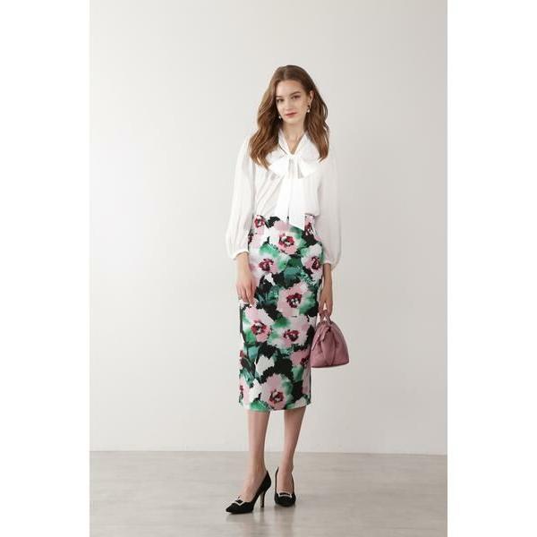 PINKY & DIANNE / ピンキーアンドダイアン ◆シャドーフラワープリントスカート | PINKY&DIANNE | 02