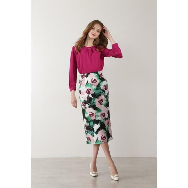 PINKY & DIANNE / ピンキーアンドダイアン ◆シャドーフラワープリントスカート | PINKY&DIANNE | 04