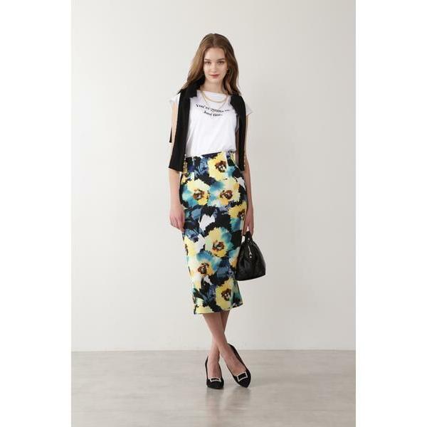 PINKY & DIANNE / ピンキーアンドダイアン ◆シャドーフラワープリントスカート | PINKY&DIANNE | 08