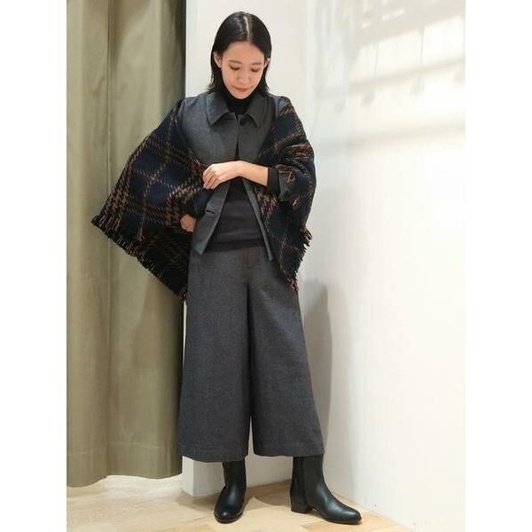 human woman（ヒューマンウーマン） ◇セミ梳毛ツイルパンツ