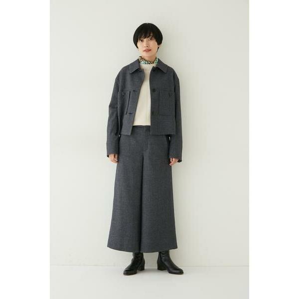 human woman（ヒューマンウーマン） ◇セミ梳毛ツイルパンツ