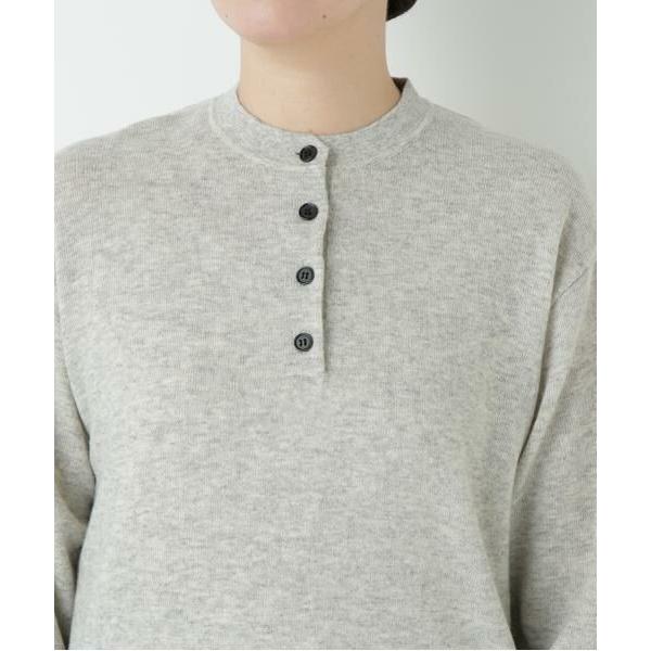 human woman（ヒューマンウーマン） ≪洗える≫ウールMIXヘンリー