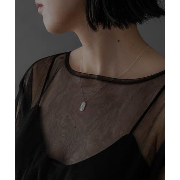 SMELLY / スメリー so' rectangle plate necklace : 0000100442sm43
