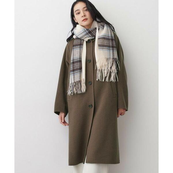 Dessin（デッサン） 【洗える】ウール混リバーメルトンロングコート