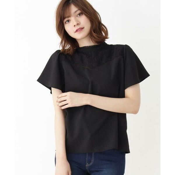 Grove グローブ レース切り替えスタンドネックブラウス タカシマヤファッションスクエア 通販 Paypayモール