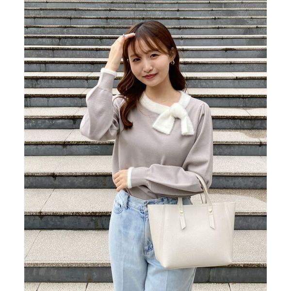 【取引中】リボンニット♡ 6color/XS-LLsize》リボン取り外し2WAY フェザーリボンニット【洗濯機