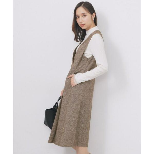 Apuweiser-riche　ラップツイードジャンスカ　新品タグ付き Apuweiser-riche（アプワイザーリッシェ）の「ラップツイード