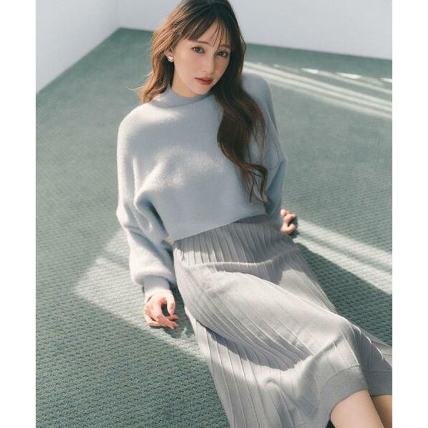 index（インデックス） ラメフェザープルオーバーセット ニット