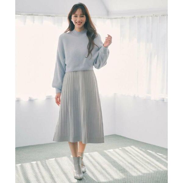 index（インデックス） ラメフェザープルオーバーセット ニット