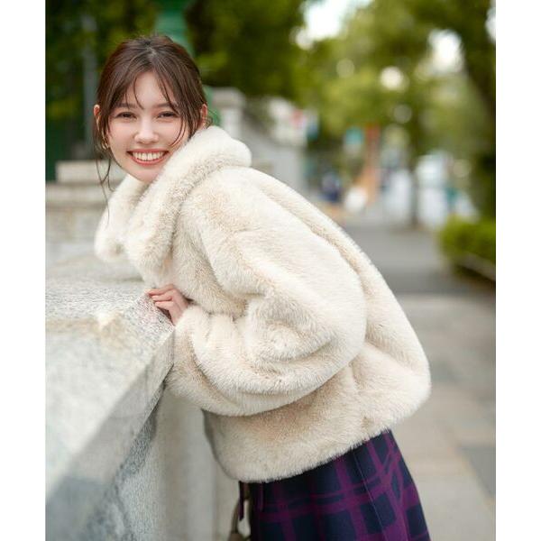 index（インデックス） エコファーショートコート【洗える