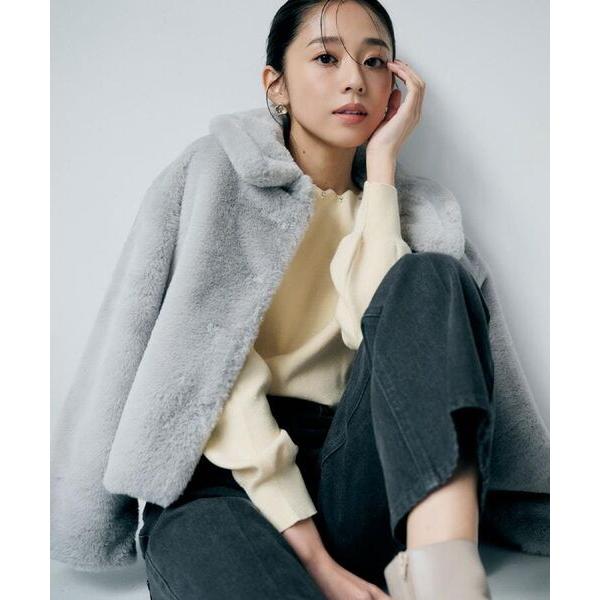 index（インデックス） エコファーショートコート【洗える