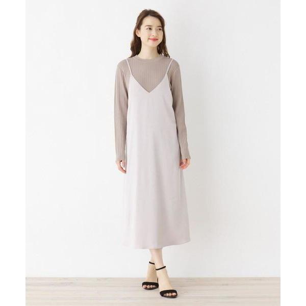 Opaque Clip オペーク ドット クリップ リブスリットニットワンピ サテンキャミset タカシマヤファッションスクエア 通販 Paypayモール