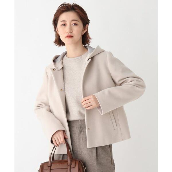 値引きサービス Opaque Clip オペーク ドット クリップ ラネリアウール フーデッド2way ショートコート Web限定サイズ 直売超安い Ssl Daikyogo Or Jp
