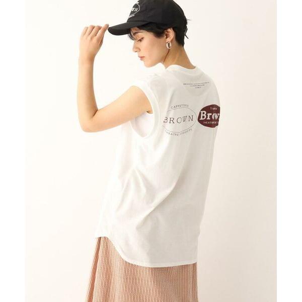 Opaque Clip オペーク ドット クリップ Theatre Products 別注 ブラウンロゴプリントノースリーブt 一部予約販売