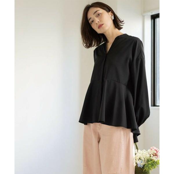 ブラウス シャツ IENA LA BOUCLE ジョーゼットフリル襟ブラウス