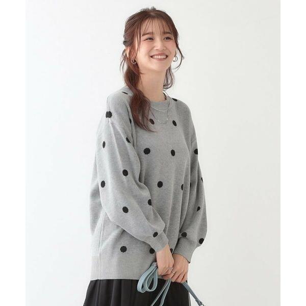 SHOO・LA・RUE（シューラルー） 【S-LL】ドット柄が目を惹く ゆったり