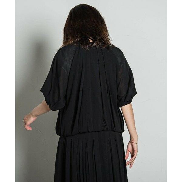 MAYSON GREY（メイソングレイ） 5分袖ギャザーブルゾン≪手洗い可能