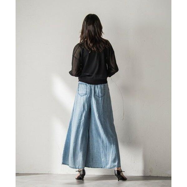 MAYSON GREY（メイソングレイ） バイオシルクデニムフレアパンツ≪洗濯
