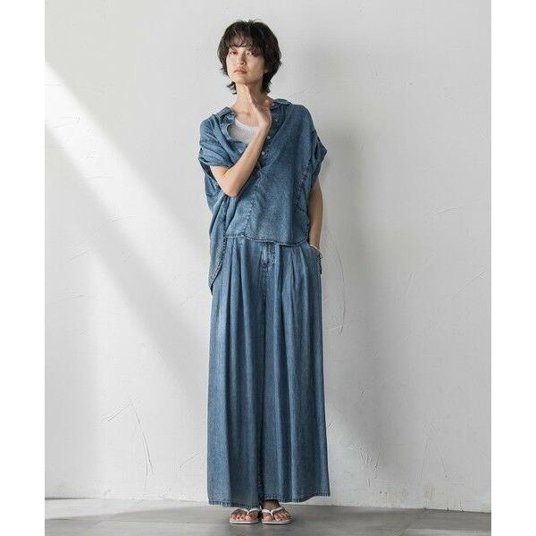 MAYSON GREY（メイソングレイ） バイオシルクデニムフレアパンツ≪洗濯