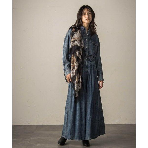 MAYSON GREY（メイソングレイ） バイオシルクデニムフレアパンツ≪洗濯