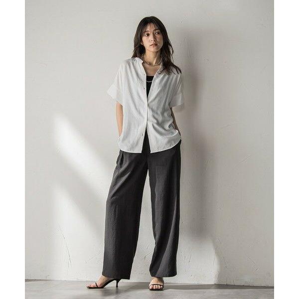 MAYSON GREY（メイソングレイ） 【WEB限定】バンドカラーリネンライク