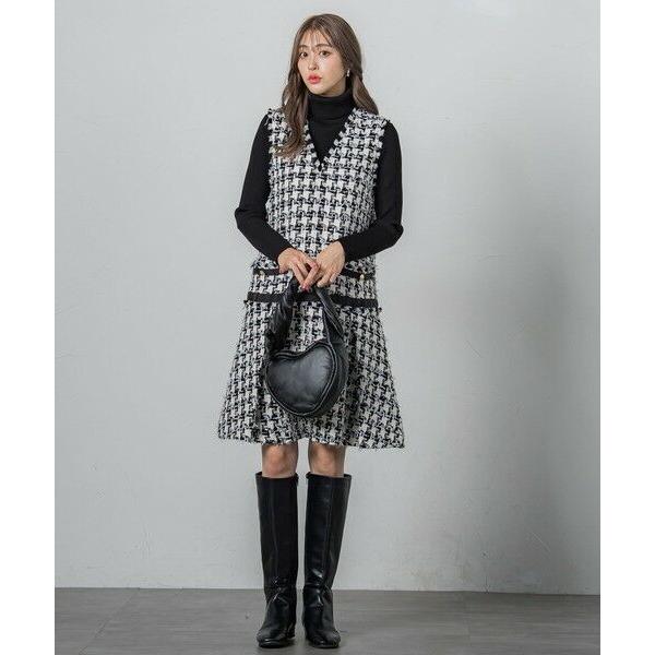 QUEENS COURT（クイーンズコート） 千鳥ツイードジャンスカ