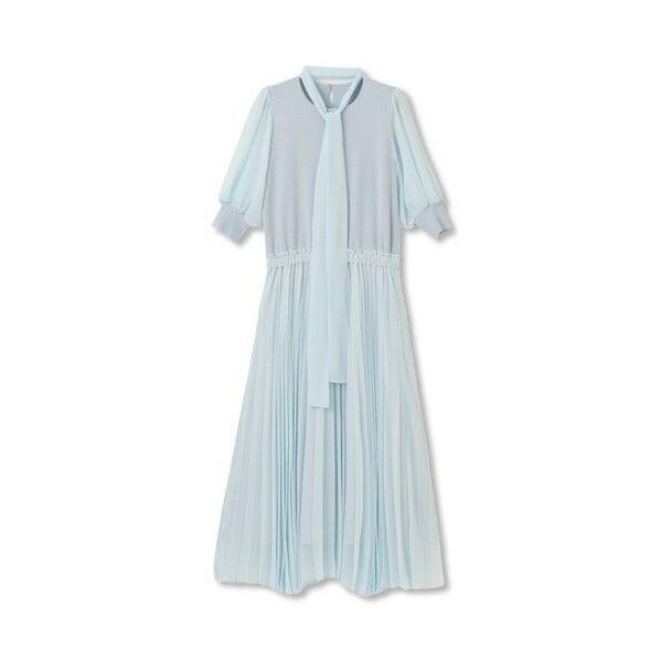 Viaggio Blu（ビアッジョブルー） ドッキングプリーツワンピース