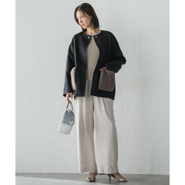 LAUTREAMONT（ロートレアモン） エアリースエード調プルオンパンツ