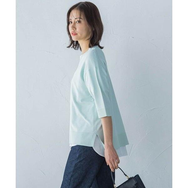 LAUTREAMONT（ロートレアモン） 5分袖Tシャツライクニット≪手洗い可能 