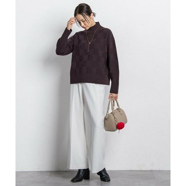 LAUTREAMONT（ロートレアモン） 格子柄ハイネックニット≪洗える