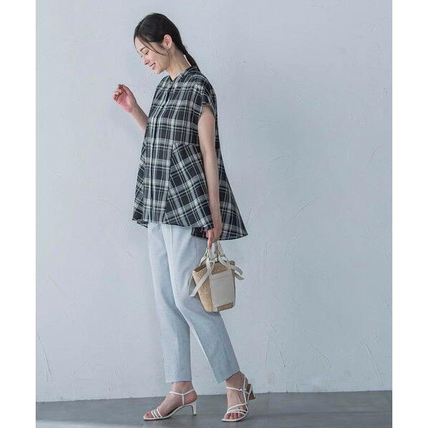 LAUTREAMONT（ロートレアモン） マドラスチェックブラウス≪洗濯機で