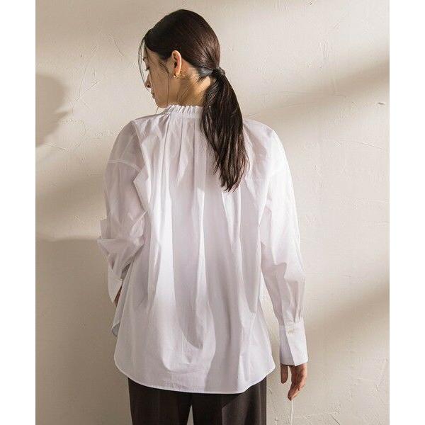 フェンディ FENDI シアー シルクシャツ ブラウス 40 長袖 ネックリボン