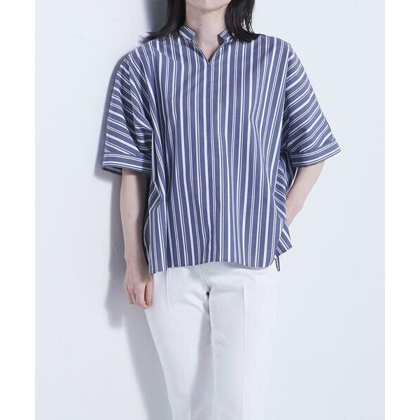 送料無料 La F 大きいサイズ ラ エフ おおきいサイズ 大きいサイズ エステネージュストライプブラウス 安い Www Ladislexia Net