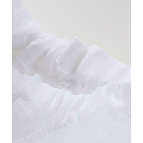 BeBe / べべ 【パニエ付】【日本製】ラッセルレースギャザードレス(100~140cm)の画像