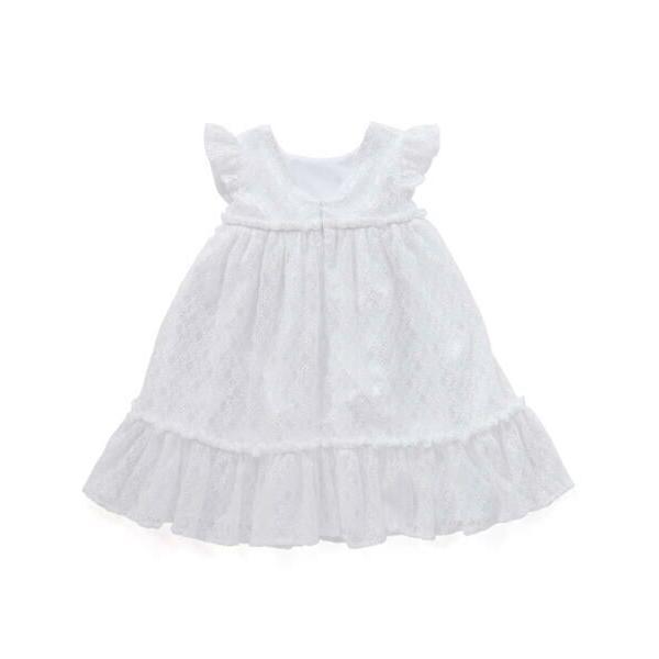 BeBe / べべ 【パニエ付】【日本製】ラッセルレースギャザードレス(100~140cm)の画像
