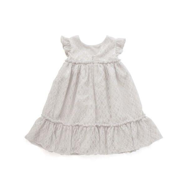 BeBe / べべ 【パニエ付】【日本製】ラッセルレースギャザードレス(100~140cm)の画像
