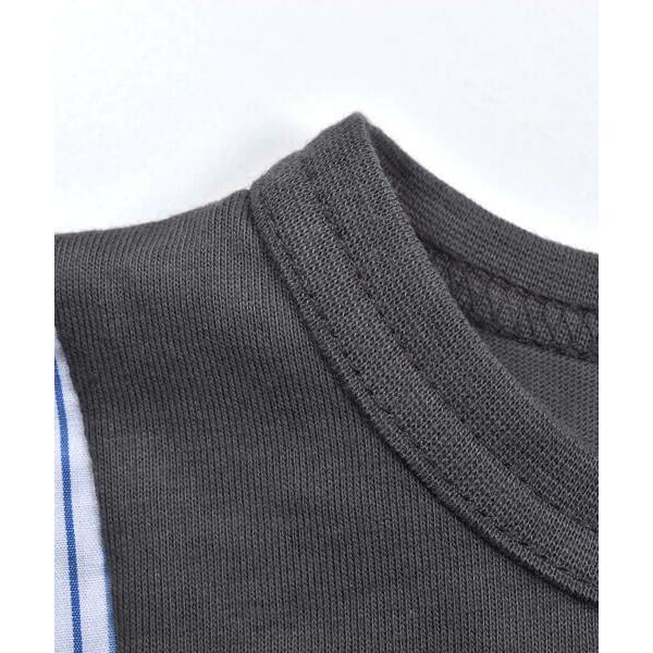 BeBe / べべ 胸ポケット付きストライプドッキングTシャツ(80~150cm)｜selectsquare｜07