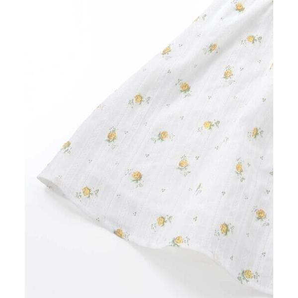BeBe / べべ 【お揃い】花柄フリルカラーパフスリーブワンピース(80~100cm)の画像
