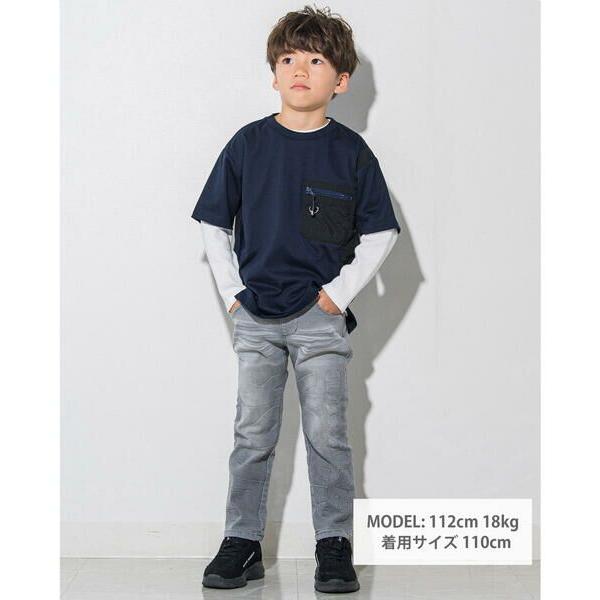 WASK / ワスク 天竺 切り替え Tシャツ ＋ チェッカー Tシャツ セット (100~160cm)｜selectsquare｜02