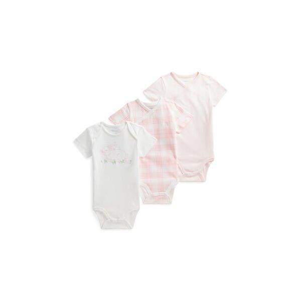 POLO RALPH 3パック LAUREN コットン ベビー ボディスーツ ポロ ラルフ ローレン 売れ筋新商品 LAUREN POLO RALPH 3パック LAUREN コットン ベビー ボディスーツ ポロ ラルフ ローレン 売れ筋新商品 LAUREN