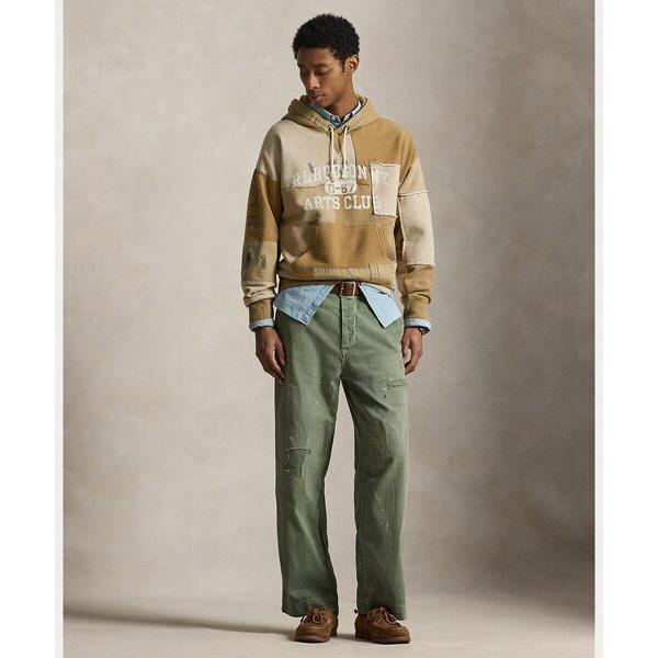 POLO RALPH LAUREN / ポロ ラルフ ローレン ヴィンテージ フィット パッチワーク フリース フーディの画像
